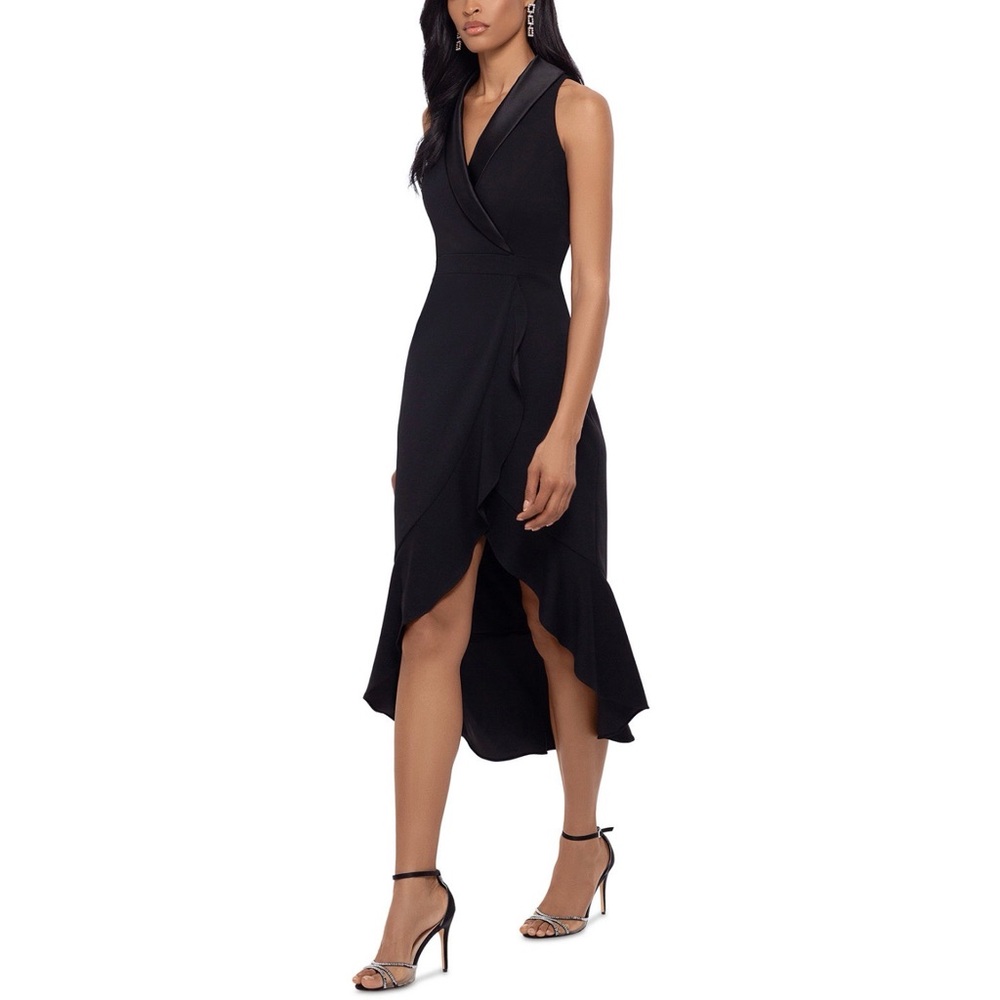 XSCAPE - Elegant Black Dress - Picture 2 of 6